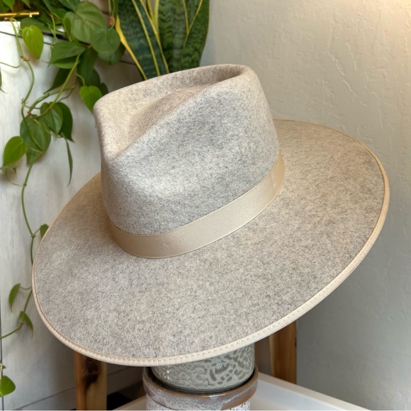 Lack of Color Carlo Rancher Grey Ivory Speckled Wool Hat size MEDIUM 57 CM - Picture 9 of 15